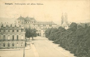 Schlossplatz mit altem Schloss, Stuttgart