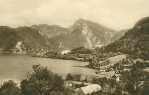 Traunkirchen gegen den Spitzelstein, Österreich